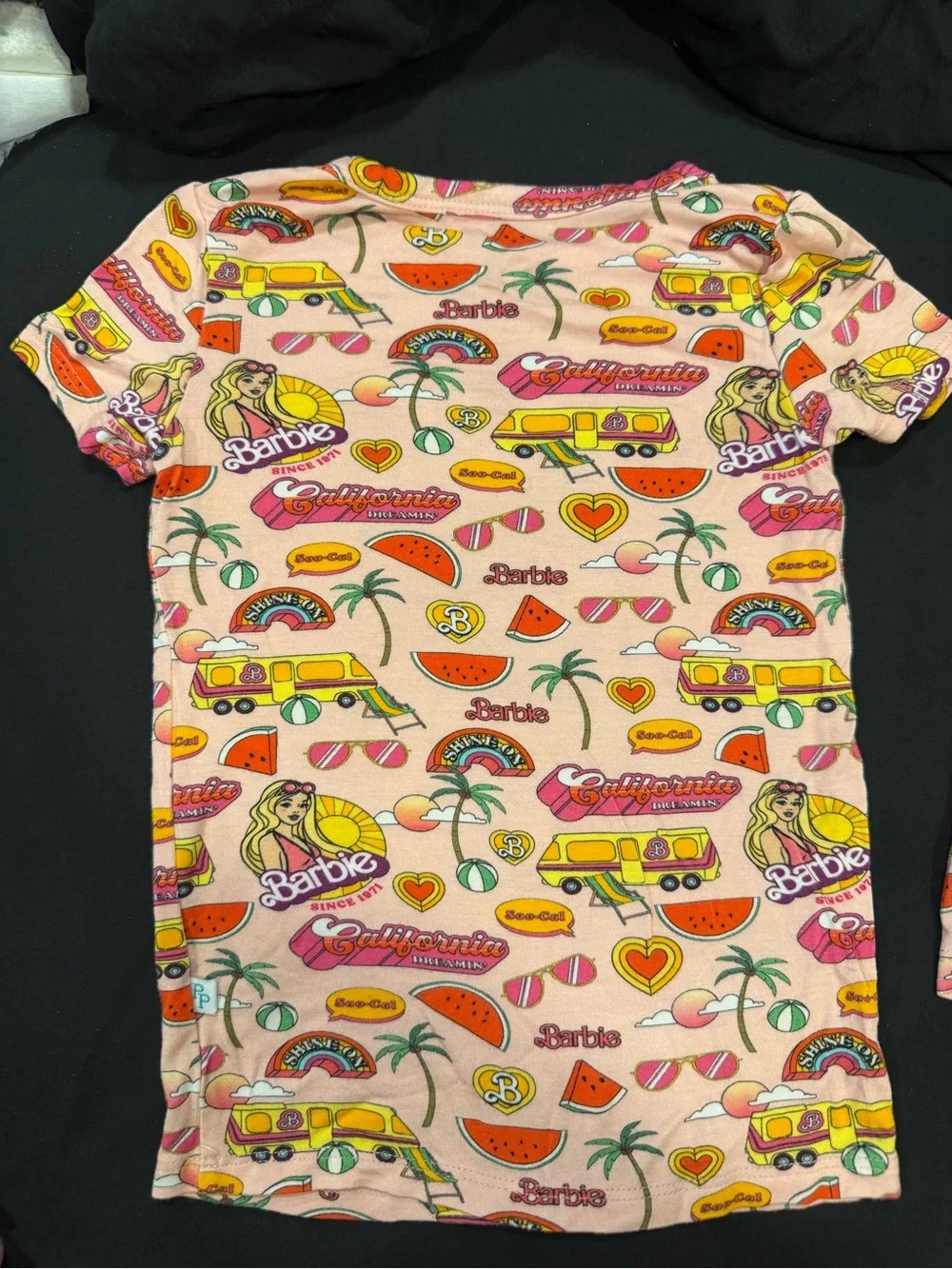 Posh Peanut Barbie California Dreamin' pajama set Size 2T EUC